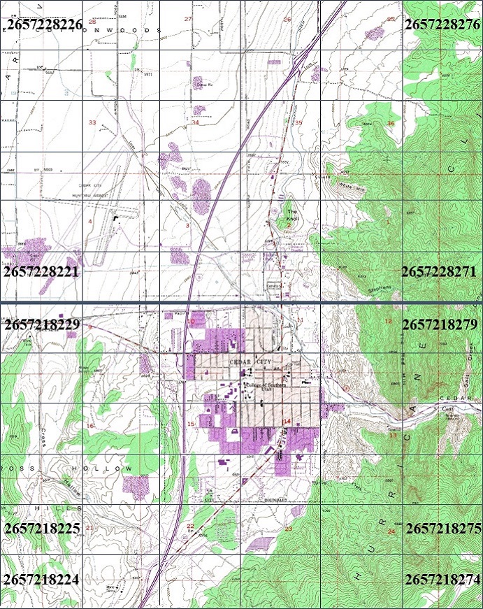 Cedar City Topo