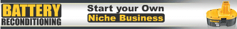 Battery Reconditioning -- Start Your Own Niche Business